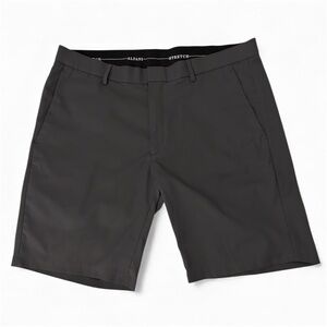Alfani Charcoal Flat Front Men's Tech Performance Golf Walking Shorts 36 Waist